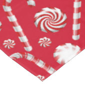 Whimsical Christmas Candy Cane Tafelkleed (Gekanteld)