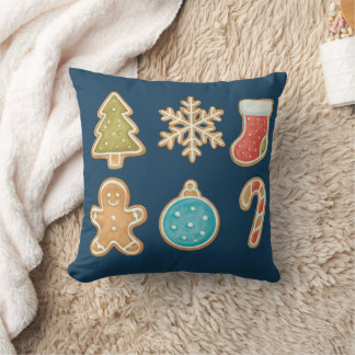 Whimsical Christmas Cookie Icons Kussen