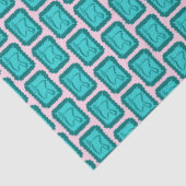 Whimsical Christmas Doves Cute Bright Holiday Tissuepapier (Detail)