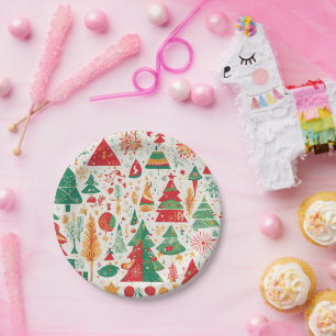 Whimsical Christmas Forest Paper Bord