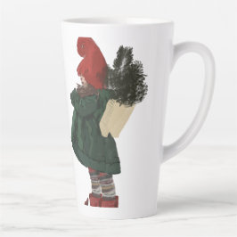Whimsical Christmas Gnome Latte Mok