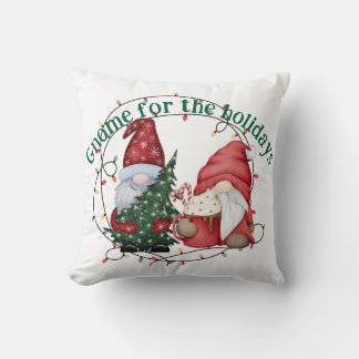 Whimsical Christmas Gnomes Scandinavische vakantie Kussen