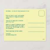 Whimsical Christmas Grid Cute Custom  Feestdagenkaart (Achterkant)