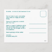 Whimsical Christmas Grid Cute Custom  Feestdagenkaart (Achterkant)