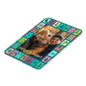 Whimsical Christmas Grid Cute Custom Photo  Magneet (Linkerzijde)