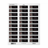 Whimsical Christmas Lighthouse Rood Roze Paarse Etiket (Full Sheet)