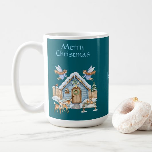 Whimsical Christmas Mug (Avec donut)