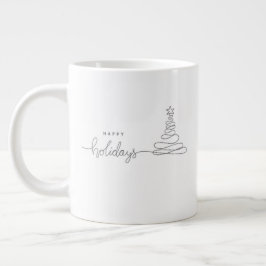 Whimsical Christmas Mug – Cheerful Holiday Coffee  Extra Grote Beker