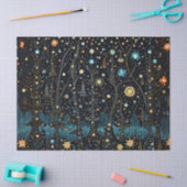 Whimsical Christmas Night Decoupage Craft Paper Tissuepapier (Craft)