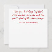 Whimsical Christmas Ride Holiday Card (Achterkant)