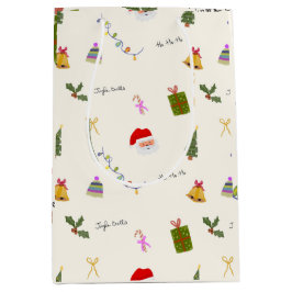 Whimsical Christmas Seamless Pattern  Medium Cadeauzakje