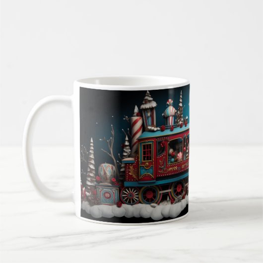 Whimsical Christmas Snoep Train 1 Mok (Links)
