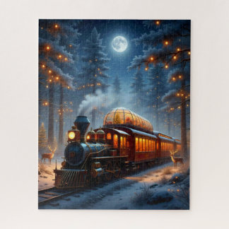 Whimsical Christmas Train  Legpuzzel