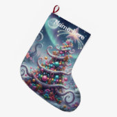 Whimsical Christmas Tree - Grote Kerstsok (Voorkant (Hangend))