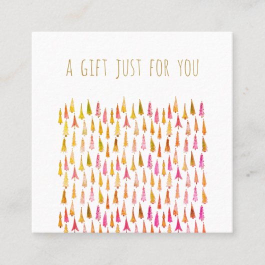 Whimsical Christmas Trees certificat cadeau de vac (Devant)