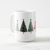 Whimsical Christmas Trees Mug (Devant gauche)