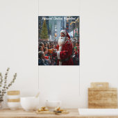 Whimsical Christmas Wonderland Poster (Keuken)