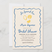 Whimsical Citrus Main Squeeze Funky Vrijgezellenfe Kaart (Voorkant)