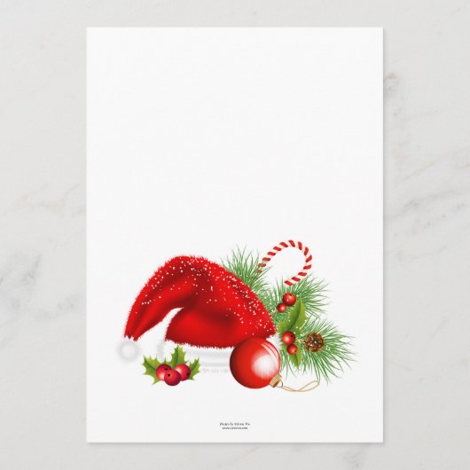 Whimsical Classic Menu Modèle (Dos)