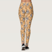 Whimsical Clock & Alice in wonderland wit konijn Leggings (Achterkant)