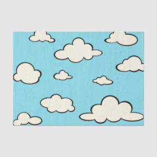 WHIMSICAL CLOUD PATTERN TISSUE PAPER TISSUEPAPIER