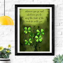Whimsical Clovers met Luck of the Irish Gezegde
