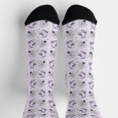 Whimsical Cobweb Crow Halloween Sokken (Top)