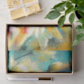 Whimsical Cockatoo Bird Yellow Poppies Floral Tissuepapier (Geschenk)