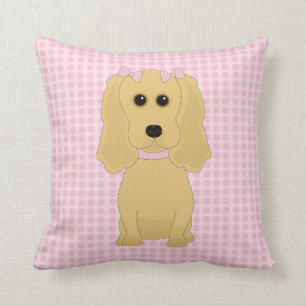 Whimsical Cocker Spaniel Dog Art Sierkussen
