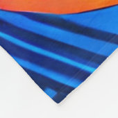 Whimsical Colorful Abstract Artistic Fleece Blanke (Hoek)