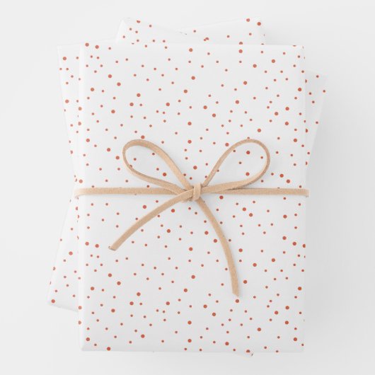 Whimsical Colorful Bright Snowfall Holiday Inpakpapier Vel (In situ)