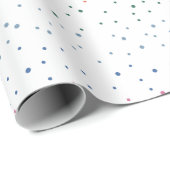 Whimsical Colorful Bright Snowfall Wrapping Paper Cadeaupapier (Rol Hoek)