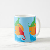 Whimsical Colorful Cats Blue Mug (Devant droit)