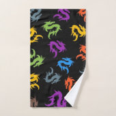 WHIMSICAL COLORFUL CHINESE DRAGON PATTERN BAD HANDDOEK (Handdoek)
