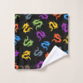 WHIMSICAL COLORFUL CHINESE DRAGON PATTERN BAD HANDDOEK (Wasdoekje)