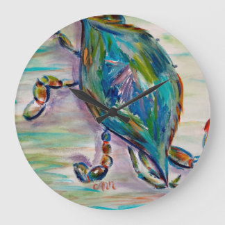 Whimsical Colorful Crab Clock Grote Klok