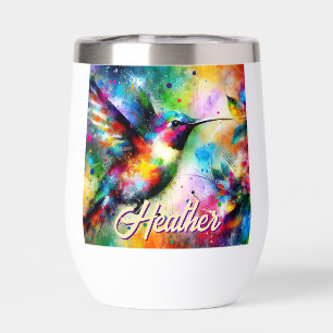 Whimsical Colorful Hummingbird Bird Personnalisé