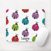 Whimsical Colorful Ladybug Persoonlijk Muismat (Met muis)