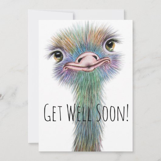 Whimsical Colorful Ostritch krijgt snel weer goed (Voorkant)