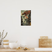 Whimsical Comic Vignettes Collage Poster (Keuken)