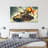 "Whimsical Commander" Canvas Afdruk (Insitu (Slaapkamer))