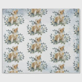 Whimsical Corgi Puppy Dog Cadeaupapier (Vlak)