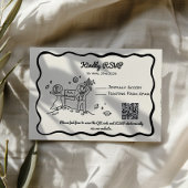 Whimsical cosmic plant RSVP Reply Card