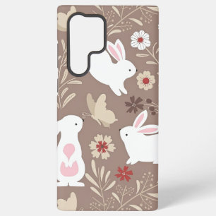 Whimsical Cottagecore Bunnies Samsung Galaxy Hoesje