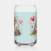 Whimsical Cottagecore Heart House Art (Gauche)