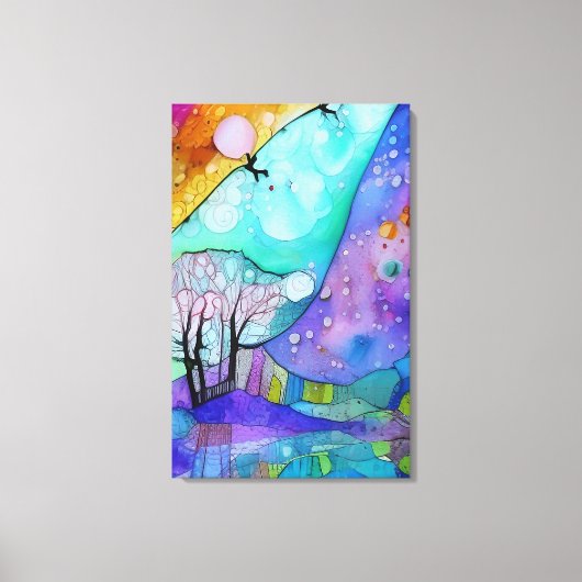 Whimsical Countryside Canvas Afdruk (Voorkant)
