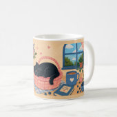 Whimsical Cozy Ceramic Coffee Mug (Devant droit)