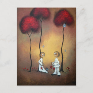 Whimsical Creeper Art Briefkaart Friends