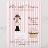 Whimsical Cupcake Bakery Flyer (Voorkant)