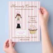 Whimsical Cupcake Bakery Flyer (Hand)